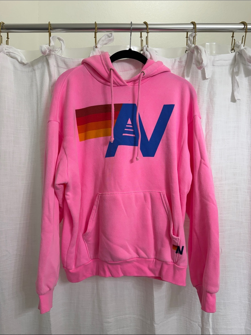 Aviator Nation Pink Pullover Hoodie